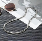 10mm Heavy Stainless Steel Cuban Link Chain Necklace for Men – Silver Polished