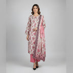 Zaman Pure Lawn Summer Collection – Blushing Bloom Stitched 3Pc Suit