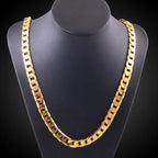 12mm Steel Cuban Link Chain Necklace for Men – Heavy, Bold & Water-Resistant