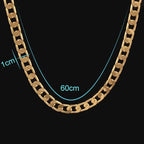 12mm Steel Cuban Link Chain Necklace for Men – Heavy, Bold & Water-Resistant