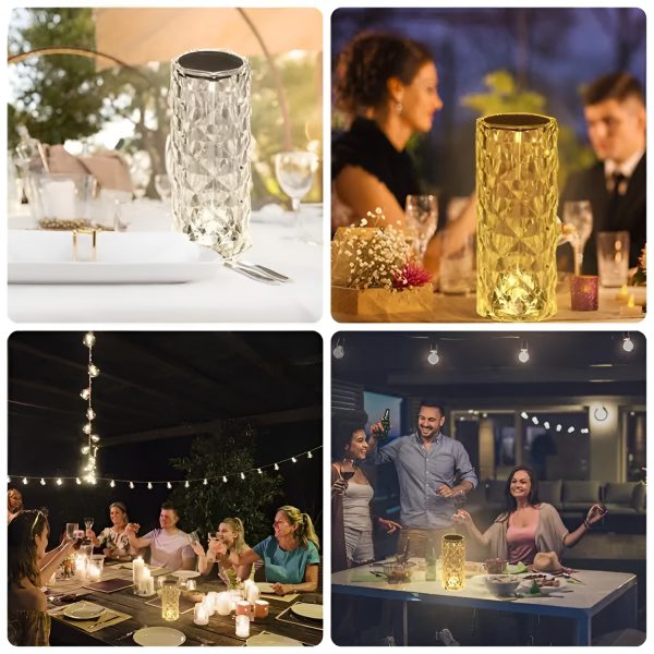 16-Color Rechargeable Diamond Rose Crystal Touch Lamp (Copy)