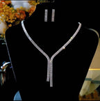 Radiant Elegance Zircon Bridal Set