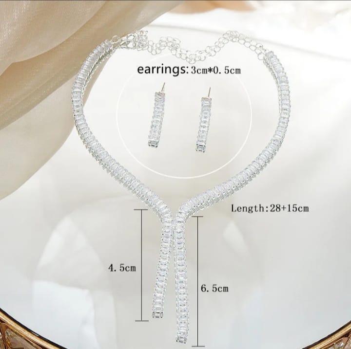 Radiant Elegance Zircon Bridal Set