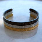 Adjustable Unisex Ayat-ul-Kursi Cuff Bracelet – Gold, Silver & Black