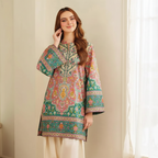 Autumn Aura – 2Pcs Women’s Stitched Khaddar Printed Suit