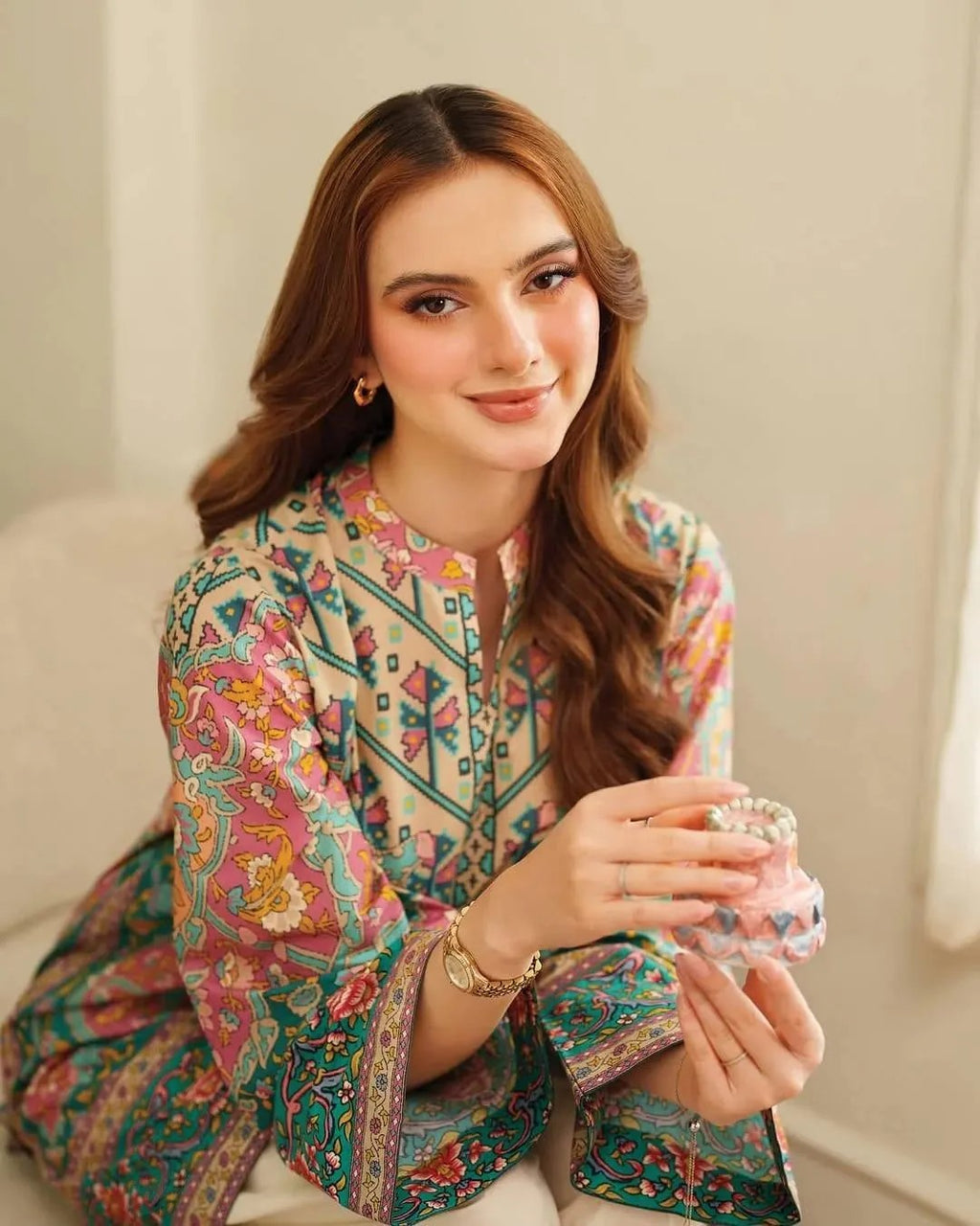 Autumn Aura – 2Pcs Women’s Stitched Khaddar Printed Suit