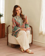 Autumn Aura – 2Pcs Women’s Stitched Khaddar Printed Suit
