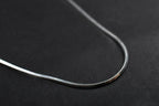 Boys' Minimalist Silver Plain Chain – 55 cm