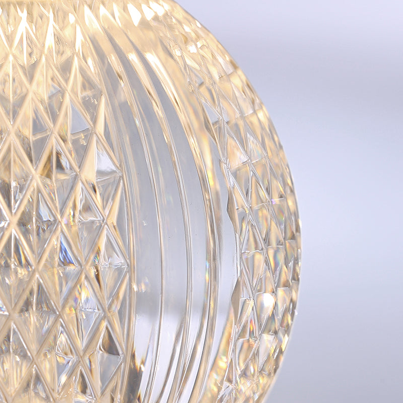 Crystal Glow Acrylic Diamond LED Touch Table Lamp – Rechargeable Dimmable Warm Light