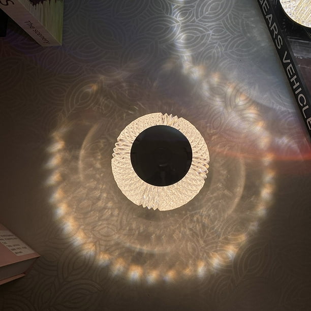 Crystal Glow Acrylic Diamond LED Touch Table Lamp – Rechargeable Dimmable Warm Light