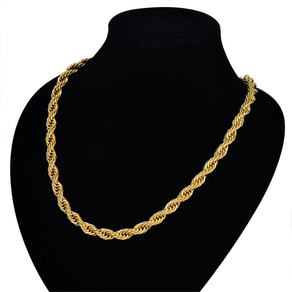Golden Twist Luxe Rope Chain Necklace