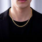 Golden Twist Luxe Rope Chain Necklace