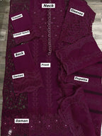 Maria Bloom Elite – Luxury Embroidered Cotton Organza 3pcs Unstitched Suit