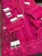 Maria Bloom Elite – Luxury Embroidered Cotton Organza 3pcs Unstitched Suit