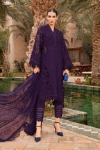 Maria Bloom Elite – Luxury Embroidered Cotton Organza 3pcs Unstitched Suit