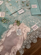 Noor-e-Elaf – Premium Chikankari 3-Piece Unstitched Cotton Organza Suit