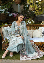 Noor-e-Elaf – Premium Chikankari 3-Piece Unstitched Cotton Organza Suit