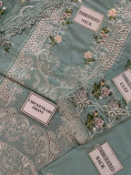 Noor-e-Elaf – Premium Chikankari 3-Piece Unstitched Cotton Organza Suit