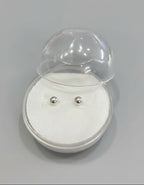 S925 Sterling Silver Round Ear Studs – 3 mm