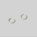 S925 Sterling Silver Plain Hoop Earrings – 10mm Minimal Classic Hoops