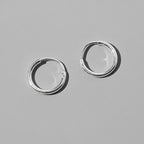 S925 Sterling Silver Plain Hoop Earrings – 10mm Minimal Classic Hoops