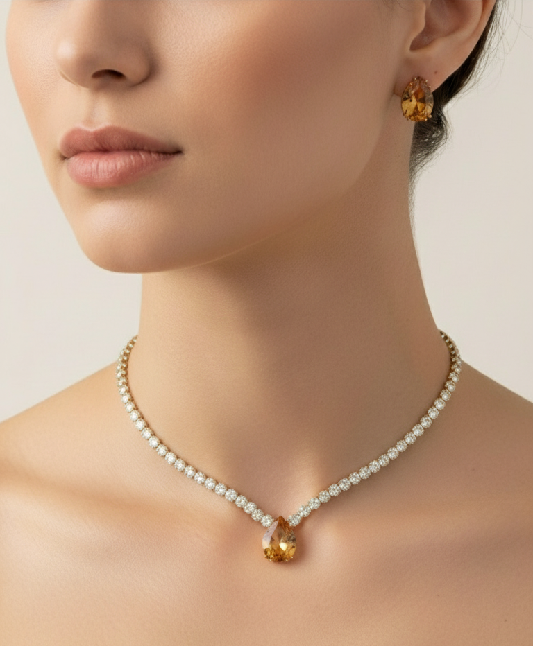 Tear-Drop Tennis Glam Set