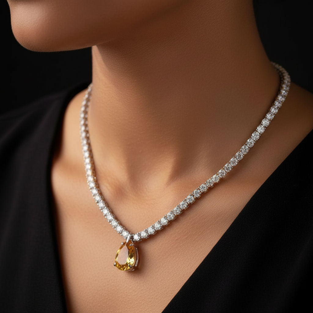 Tear-Drop Tennis Glam Set