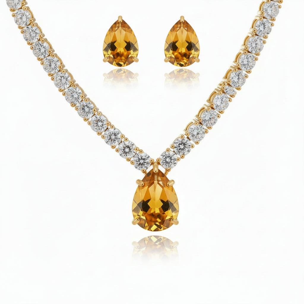 Tear-Drop Tennis Glam Set