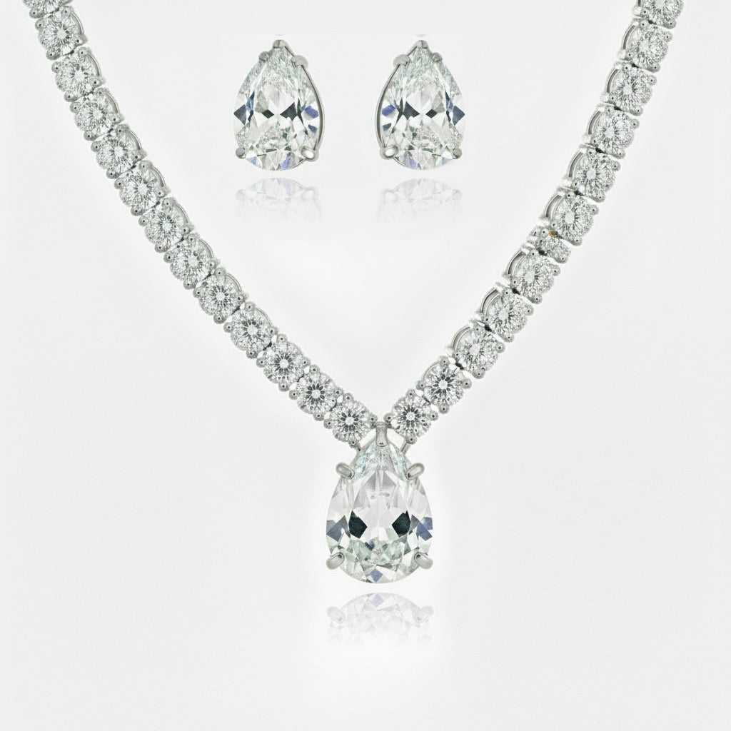 Tear-Drop Tennis Glam Set