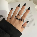 Urban Edge Rings Stack – 6 Pcs