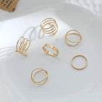 Urban Edge Rings Stack – 6 Pcs