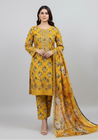 Sunshine Roses Lawn 3PC Unstitched Suit – Summer Festive Collection
