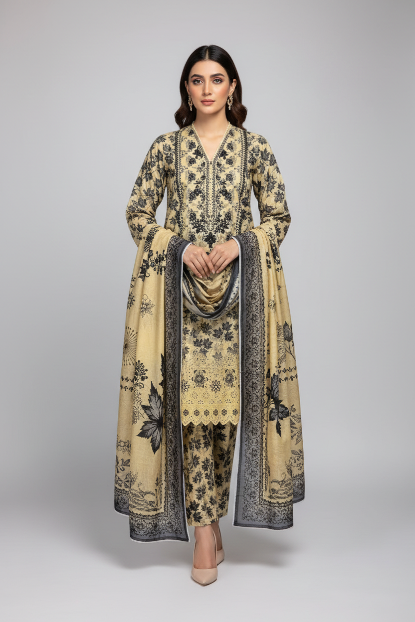 Blackleaf Lawn 3PC Unstitched Suit – Summer Festive Collection