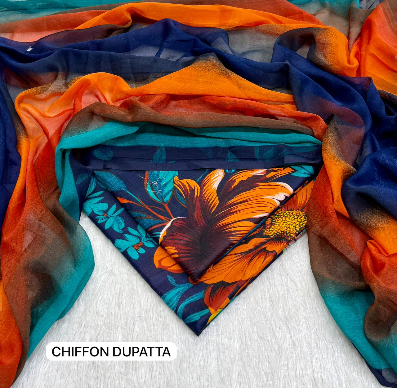 Flaming Breeze Premium Lawn 3PC Unstitched Suit – Summer Collection