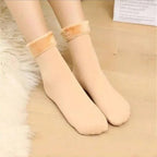 Women’s Woolen Warm Fleece Thermal Winter Socks – Cozy Quarter Length (Pair)