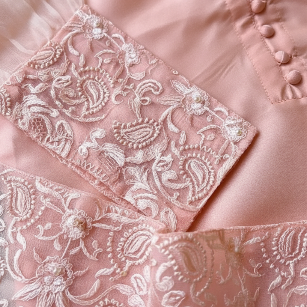 3 Pcs Zarmina Women’s Organza Embroidered Stitched Suit with Border Dupatta