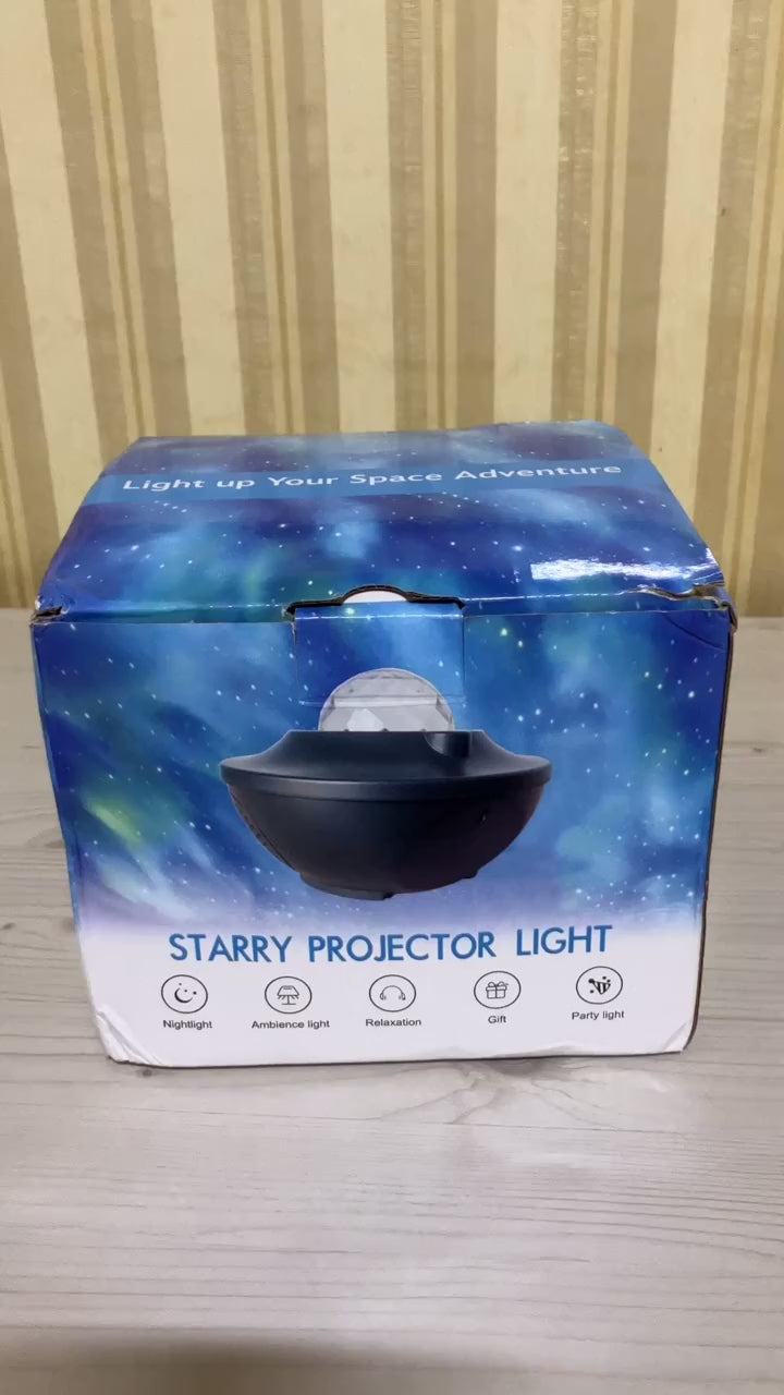 GalaxyWave Star & Ocean Light Projector with Bluetooth Speaker – App & Remote Control Night Lamp